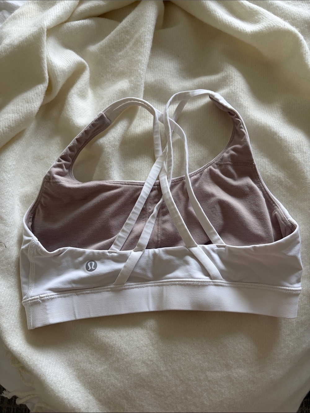 lululemon athletica Women's Strappy Sports Bra in white